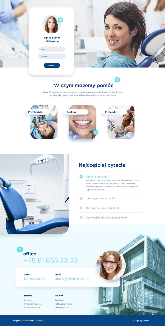 stuone - strona internetowa dentysty